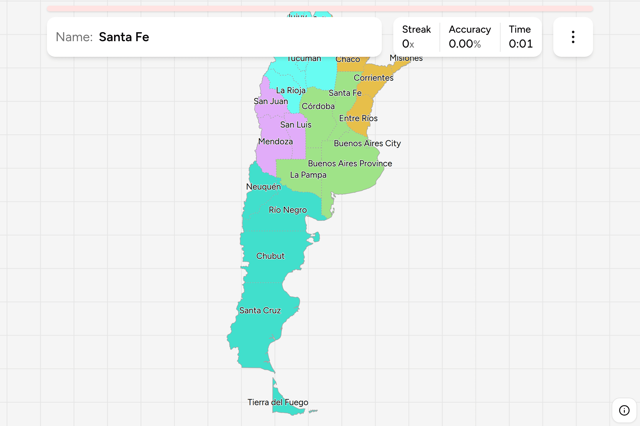 Screenshot of Argentina Provinces