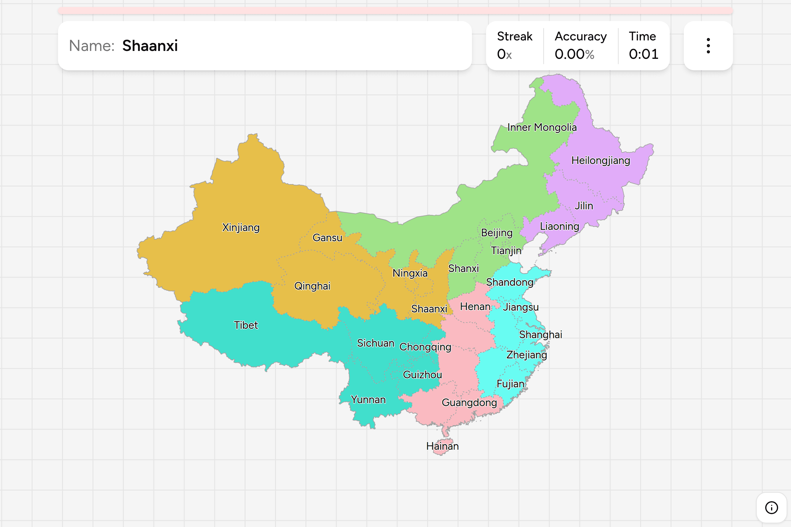 Screenshot of China Provinces