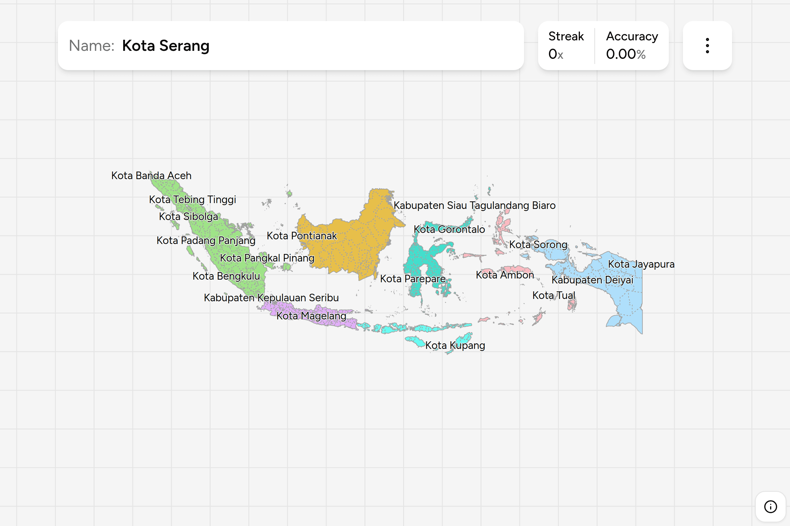 Screenshot of Indonesia Regencies