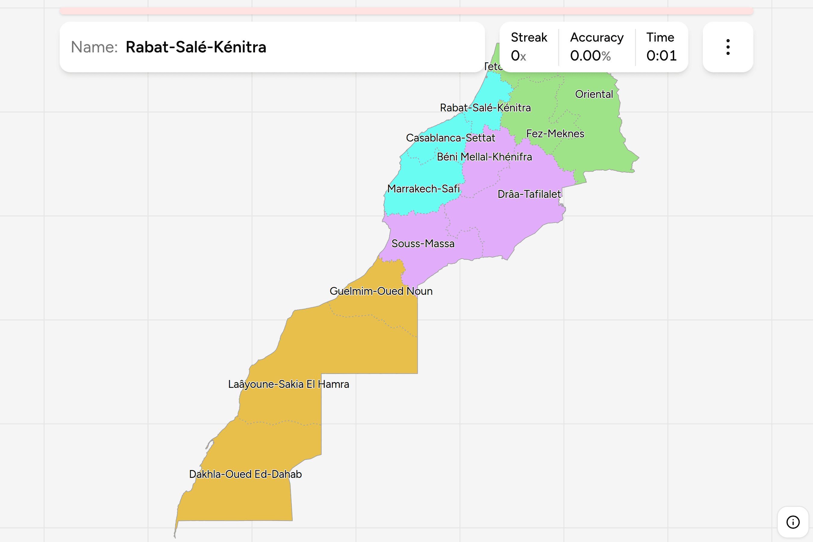 Screenshot of Morocco Regions