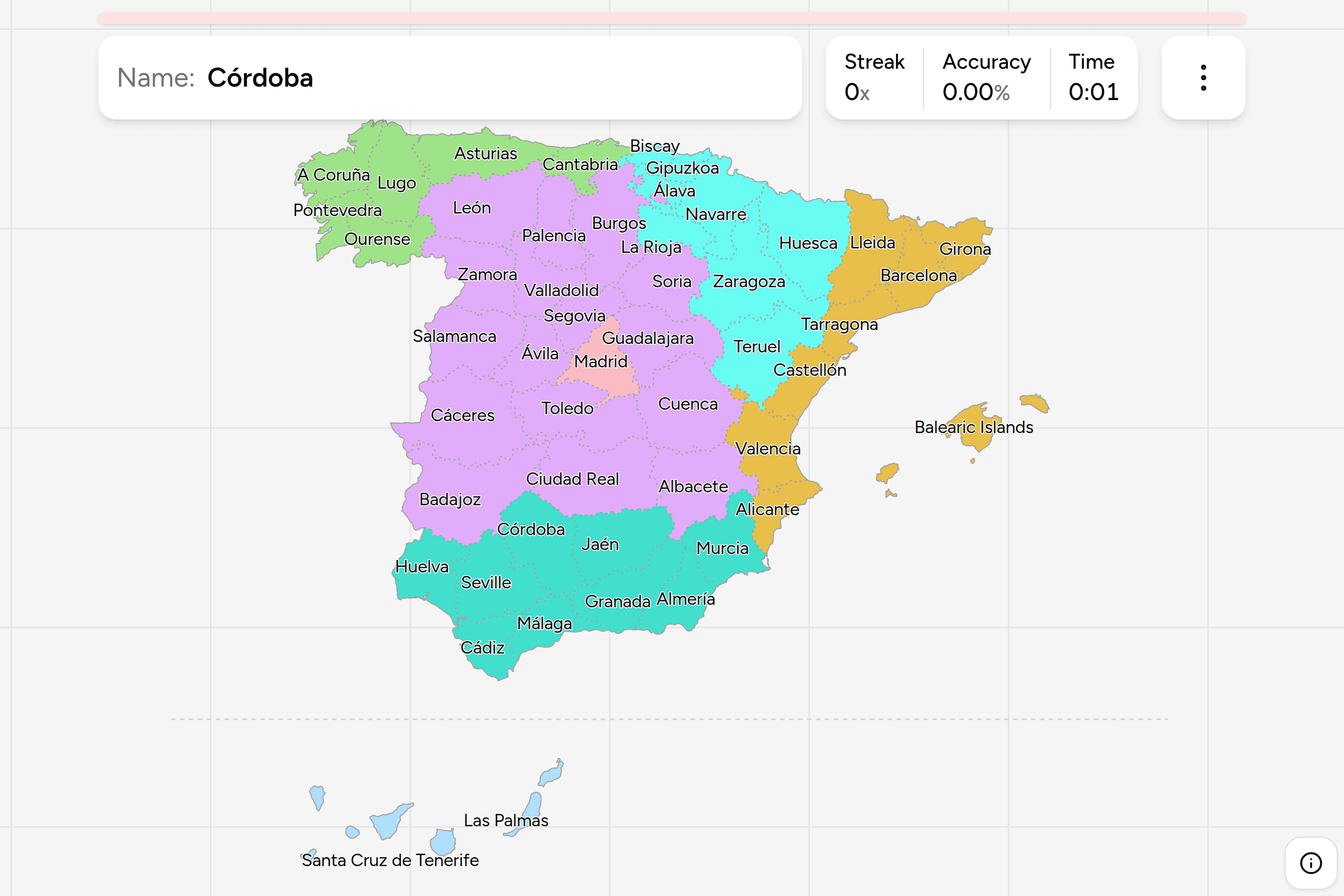 Screenshot of Spain Provinces
